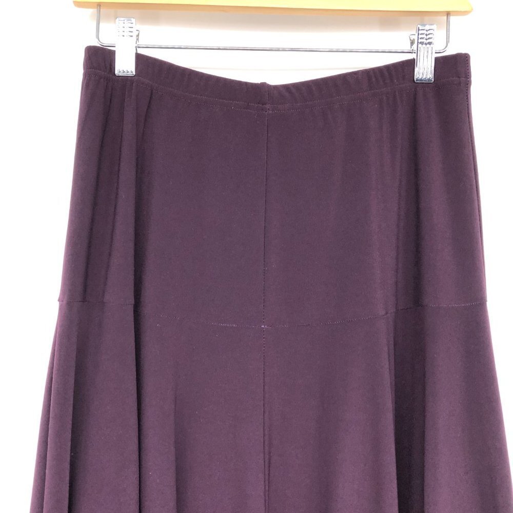 Fast Base Plum Flared Midi Skirt size L - Picture 9 of 13